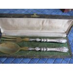 Ensemble de service de table fran�ais en argent et corne