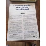 Comment acheter et entretenir votre renault. 1974. publicit� diac. d�pliant