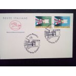 Enveloppe 1 jour italie yt 1391 - 1392 sries: elections au parlement europen 1979