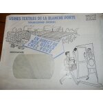 Enveloppe ancienne de la blanche porte avec dessin