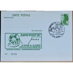 Enveloppe + carte 1er jour : expo foot 87