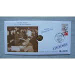 Enveloppe officielle timbre et medaille monnaie de paris   1er jour d'mission   louise weiss : le 1er ...