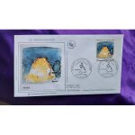 Enveloppe premier jour la communication par la bande dessin�e fran�aise reiser timbre 2. 20 fr 9. 3 x ...