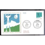 Enveloppe premier jour n 2480 congr�s mondial transport a cable grenoble 17 / 06 / 1987