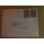 Enveloppe timbr�e oblit�r�e. alg�rie