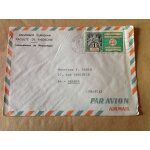 Enveloppe timbr�e oblit�r�e. c�te d ivoire