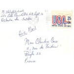Enveloppe usa . mi format. united states air mail . 1971