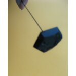 Epingle a chapeau ancienne vers 1900 t�te verre noir a facettes