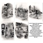 Eros vintage / 5 tirages photos argentiques de dessins du xixème sur les sévices pratiqués par les troupes ... Eros vintage / 5 tirages photos argentiques de dessins du xixème sur les sévices pratiqués par les troupes ...