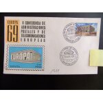 Espa�a espange 1969 fdc europa salon internacional del auto barcelona edifil 1921 yvert 1572
