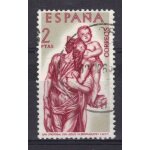 Espagne 1962 : alonso berruguete, peintre et sculpteur (1480 - 1561) : saint - christophe et j�sus - ...