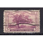 Etat - unis d'amerique 1935 : tricentenaire du connecticut : arbre : le chêne de la charte - timbre oblitéré ... Etat - unis d'amerique 1935 : tricentenaire du connecticut : arbre : le chêne de la charte - timbre oblitéré ...