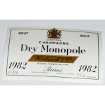 Etiquette ancienne grand vin de champagnedry monopole heidsieck & co brut 1982 lion blason Etiquette ancienne grand vin de champagnedry monopole heidsieck & co brut 1982 lion blason