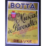 Etiquette botta grand vin doux naturel muscat de rivesaltes