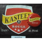 Etiquette et capsule de bire belge   kasteel rouge   ( vanhonsebrouck )