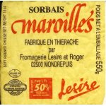 Etiquette de fromage - maroilles fromagerie lesire et roger