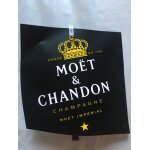 Etiquette lumineuse pour bouteille de champagne moet & chandon