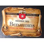Etiquette r�serve des benjamins grand vin vieux de marque antoine depagneux