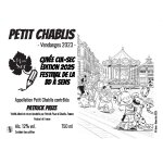 Etiquette de vin petit - chablis