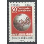 Conseil de l'europe : 50me charte sociale europenne anne 2011 timbre de service n 150 yvert et tellier ...
