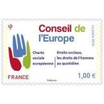Conseil de l'europe : logo de la charte sociale europ�enne ann�e 2016 timbre de service n 168 yvert et ...