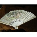 Eventail publicitaire champagne de venoge reims d�but du xxe si�cle import� du japon