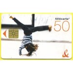 F1355c france t�l�carte phonecard t�l�carte 50 unit�s gem 1 danse hip hop danse france t�l�com de 2006 ...