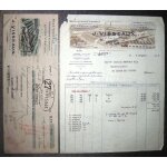 Faccture et son mandat a l'ordre de 1930. becs intensifs visseaux lampes visseaux j. visseaux 87 a 91 ...