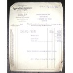 Facture et mandat a l'ordre de 1927 soci�t� anonyme des forges de dole & foucherans dole du jura