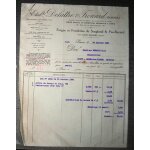 Facture mandat a l'ordre relev� de 1928 etabts delattre & frouard r�unis 39, rue de la bienfaisance paris ...