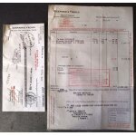 Facture et son mandat a l'ordre de 1936. desmarais frres ptroles, essences huiles combustibles et de ...