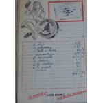 Facture sur papier 13x21 : cirage lion noir, annes quarante. pub au verso