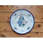 Faience de nevers assiette montagnon xix� si�cle