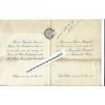 Faire part de mariage 1903 entre hélène contant et jules bernard, palinges et saint vallier (saône et ... Faire part de mariage 1903 entre hélène contant et jules bernard, palinges et saint vallier (saône et ...