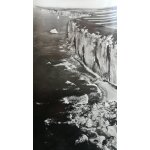 La falaise a maree nasse, cote de la manche nord etretat. documentation a�rienne p�dagogique lapie