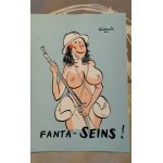 Fanta seins - une carte postale ancienne non ecrite - alexandre