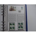 Feuille album de l'administration postale des nations unies , d�claration sur les droits a l'ind�pendance ...