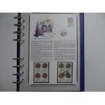 Feuille album de l'administration postale des nations unies , le premier timbre avec un texte arabe Feuille album de l'administration postale des nations unies , le premier timbre avec un texte arabe