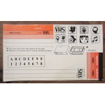 Feuille autocollants neuve vhs cassette vid�o sticker etiquettes