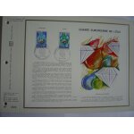 Feuillets artistiques philateliques - cef 110 a et 110 b - charte de l'eau Feuillets artistiques philateliques - cef 110 a et 110 b - charte de l'eau