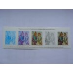 Feuillet gomm des etapes successives de l'impression en hliogravure de sandro botticelli. peintre