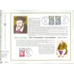 Feuillet philat�lique cef france n 231 - amiral de coligny - les hommes c�l�bres - ernest renan