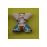 Fve = acrobate de cirque, clown avec habits rouge , jaune et vert . . . . , peu courante