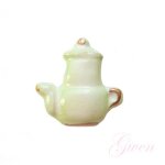 Feve ancienne artisanale clamecy petit d�jeuner vaisselle cafetiere sign�e au dos dans la pate