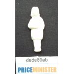 F�ve blanche plate en plastique : enfant, ecoli�re. .