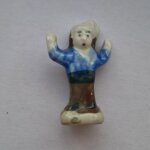 F�ves brillante c�ramique de collection santon de cr�che , f�ve brillante porcelaine santon femme f�ve ...