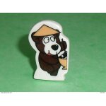 Fve brillante plate puzzle - collection fourne dore - srie les globe trotters de 2017 - un ours chapeau ...