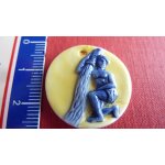 Fve brillante plate = srie signe du zodiaque, horoscope herta 2000, en pendentif = verseau