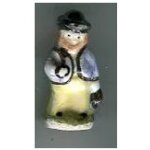 F�ve - cr�che : personnage - socle vert