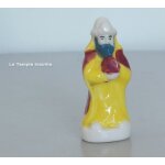 Fve crche - roi mage jaune et bordeau